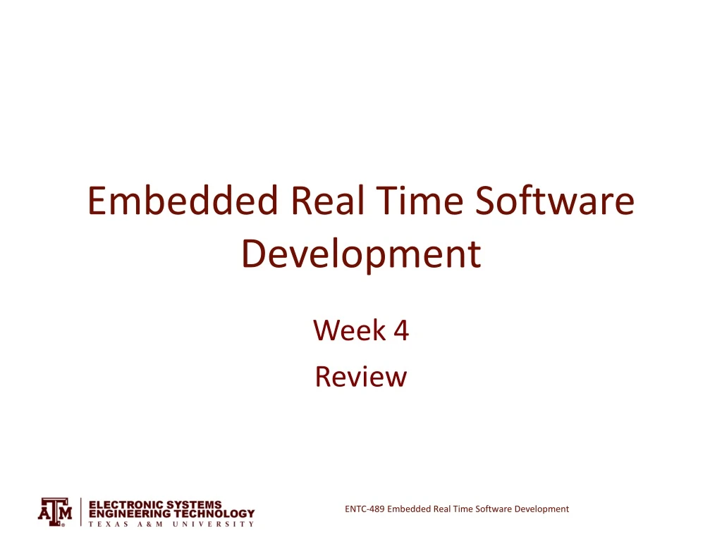 embedded real time software development