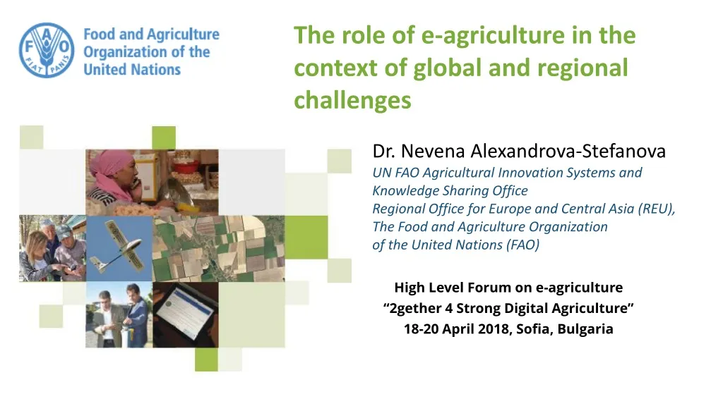 the role of e agriculture in the context