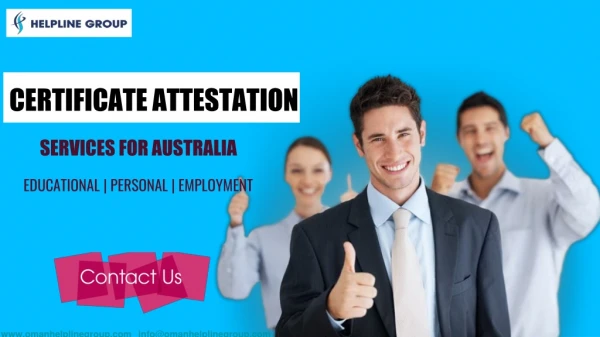 certificate attestation