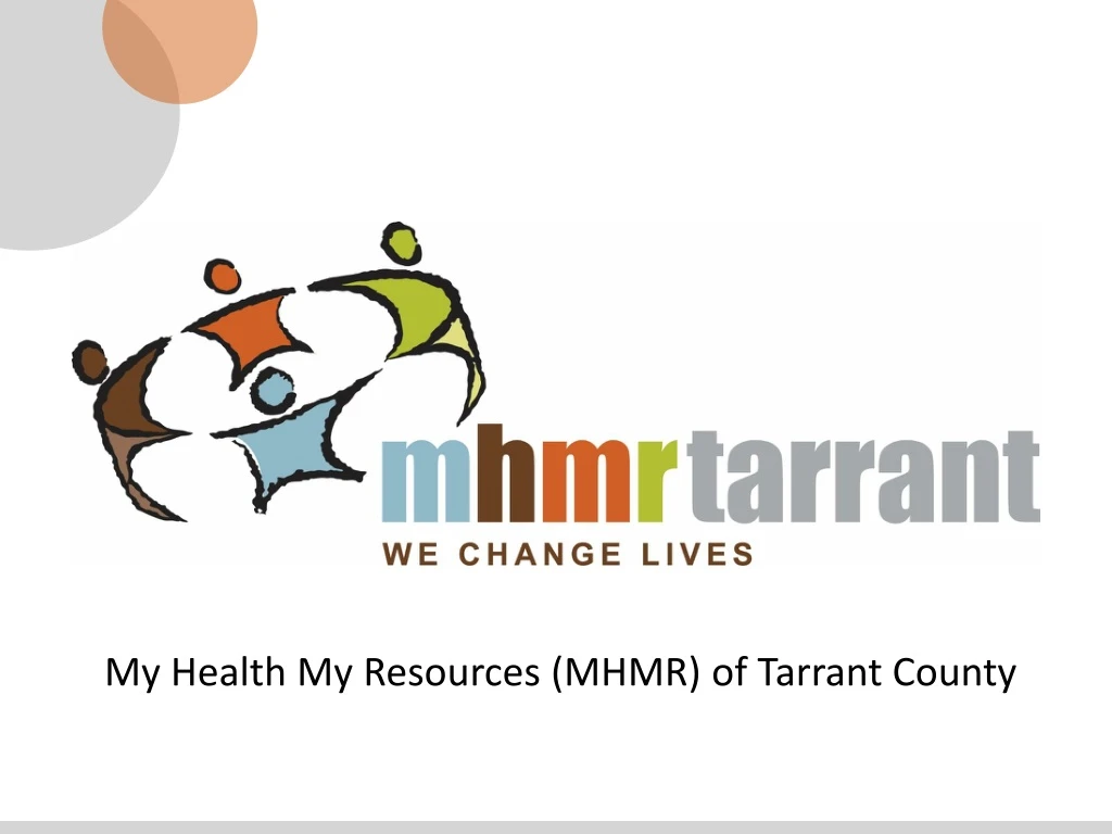 my health my resources mhmr of tarrant county