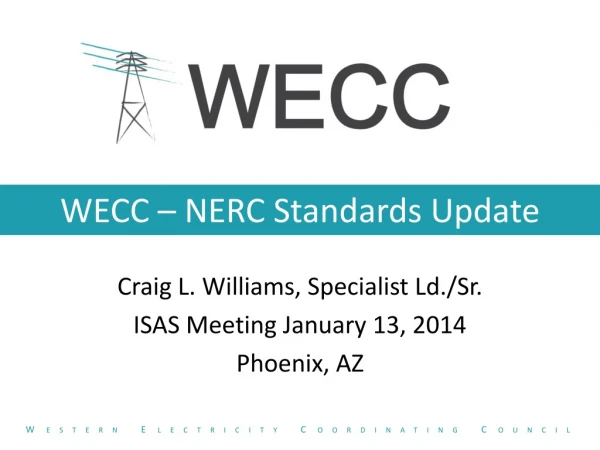 WECC – NERC Standards Update