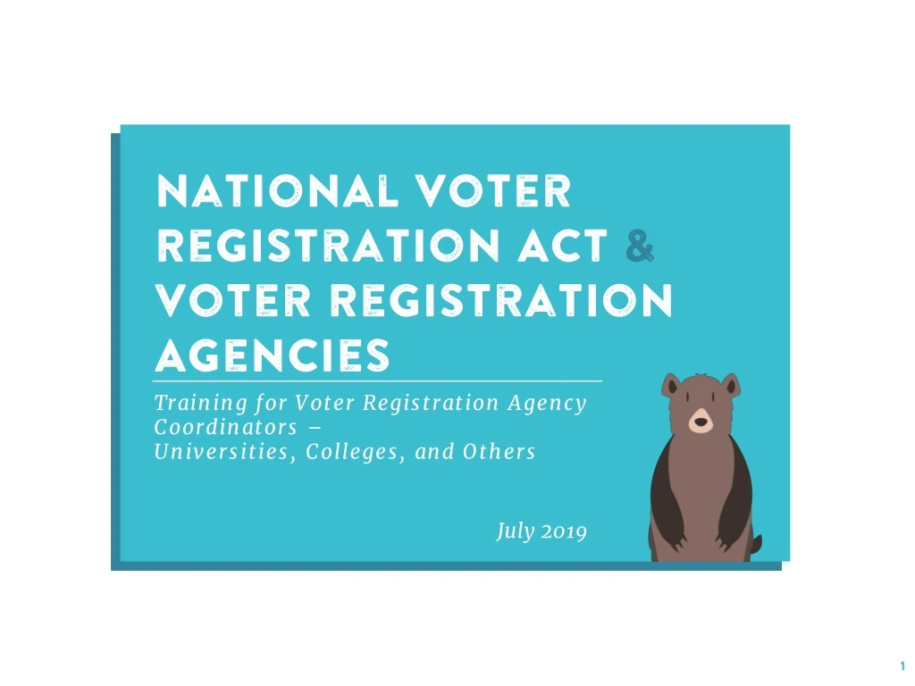 national voter registration act voter