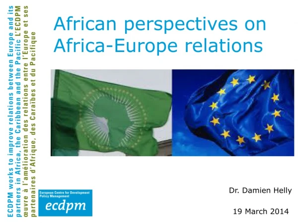 African perspectives on Africa-Europe relations