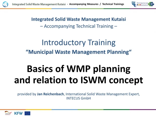 Integrated Solid Waste Management Kutaisi – Accompanying Technical Training –