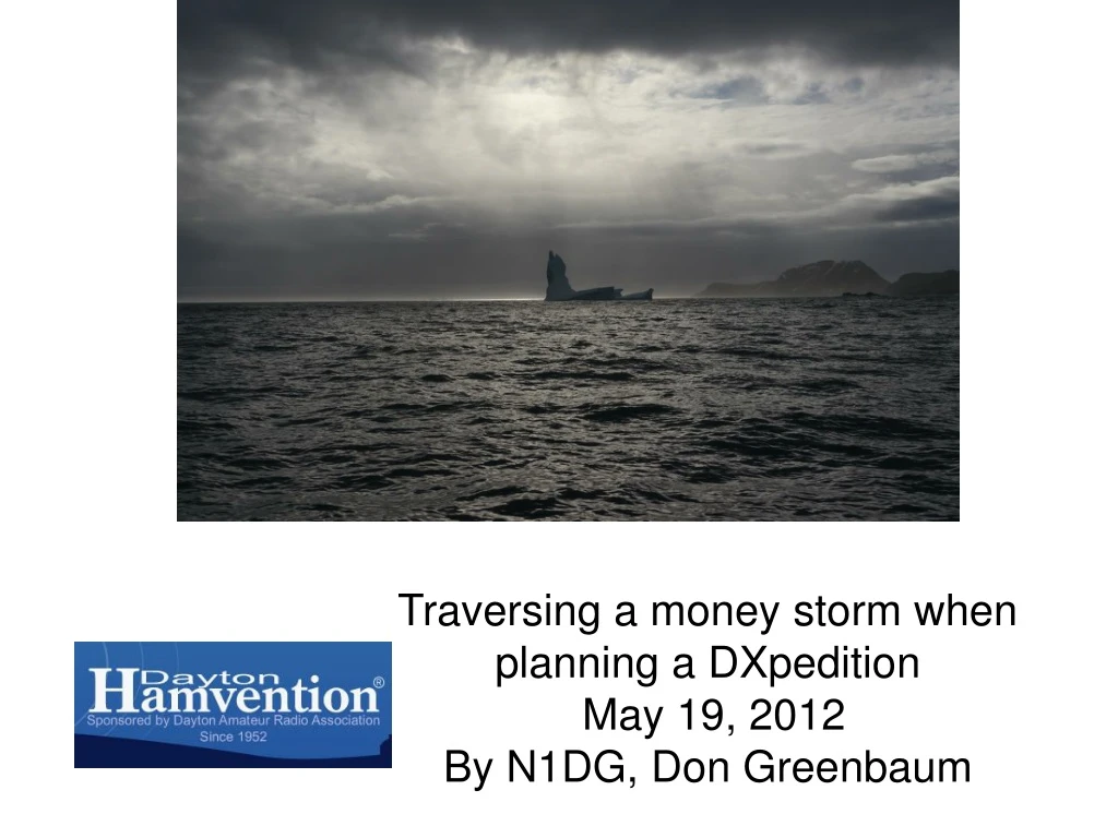 traversing a money storm when planning