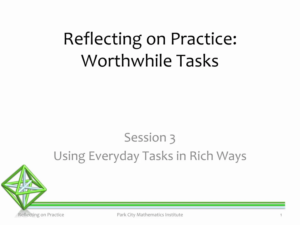 session 3 using everyday tasks in rich ways