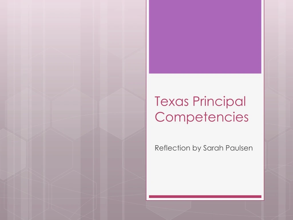 texas principal competencies