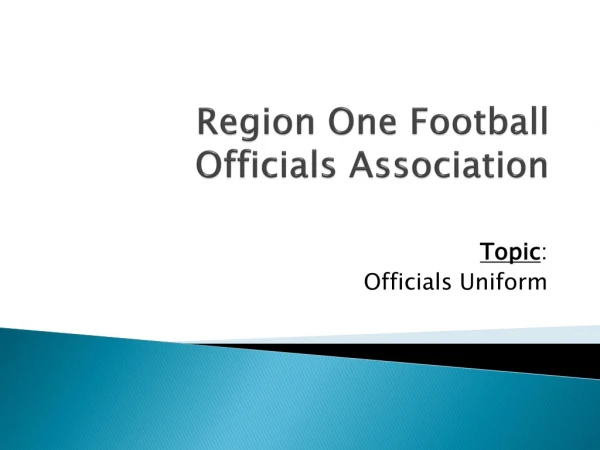 Region One Football Officials Association