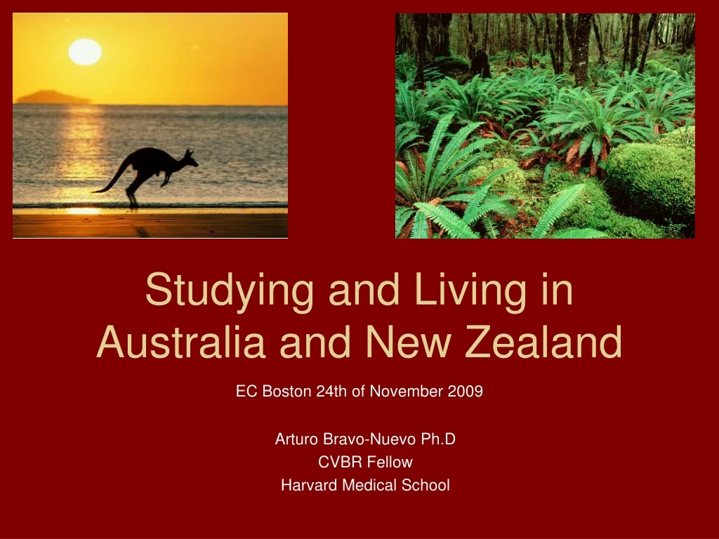 studying and living in australia and new zealand