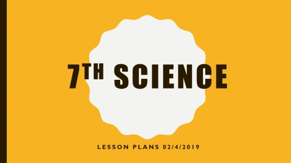 7 th Science