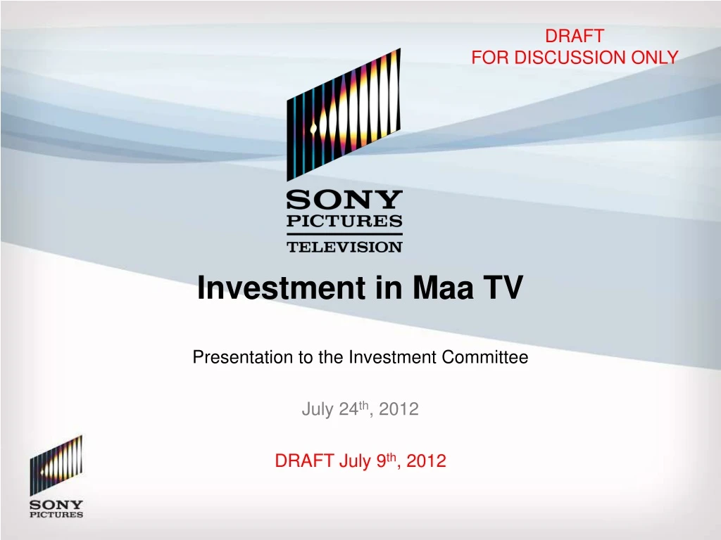 investment in maa tv