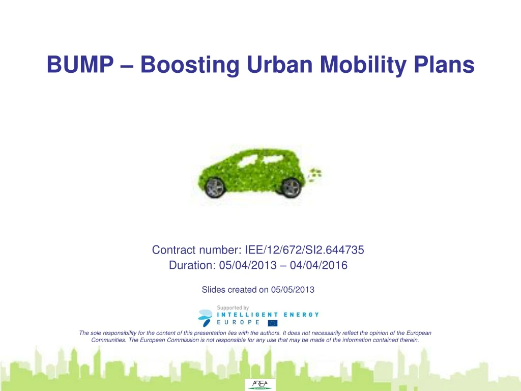 bump boosting urban mobility plans