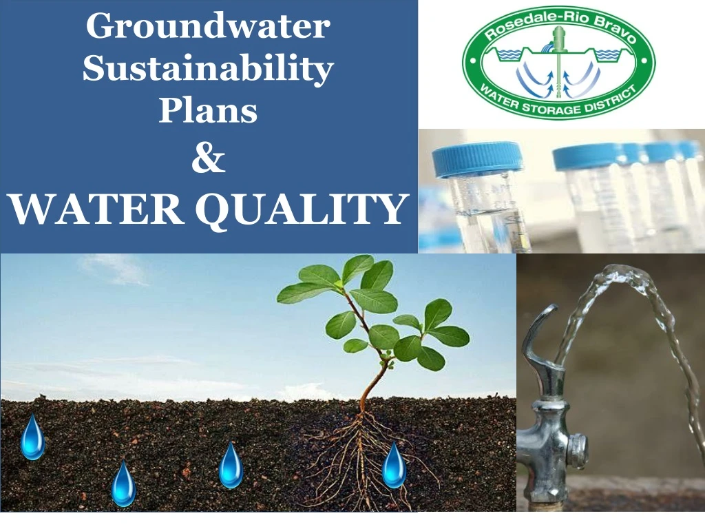 groundwater sustainability plans water quality