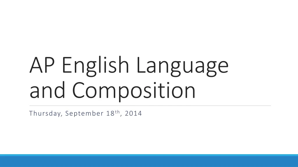 ap english language and composition