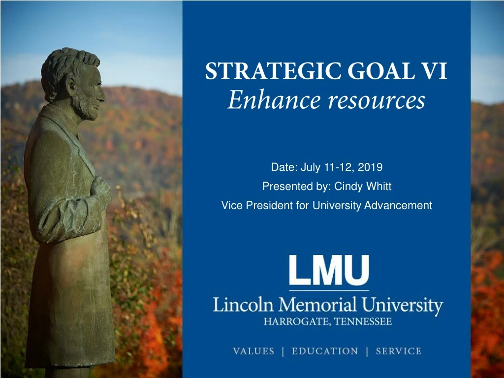 strategic goal vi enhance resources