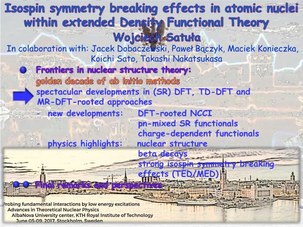 Isospin symmetry breaking effects in atomic nuclei within extended Density Functional Theory