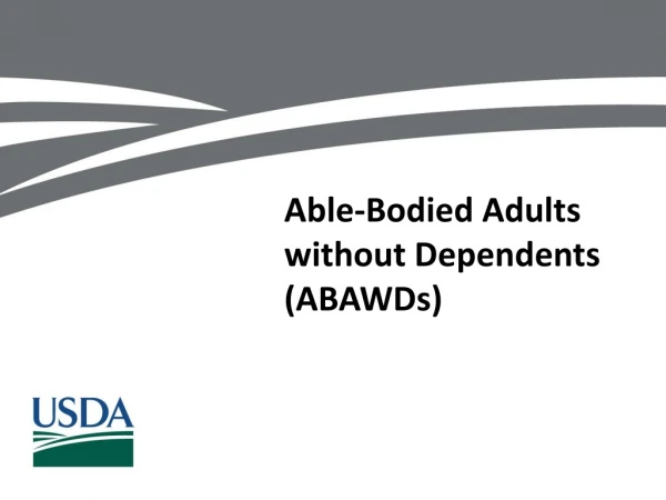 Able-Bodied Adults without Dependents (ABAWDs)