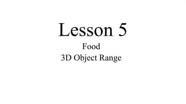 Lesson 5