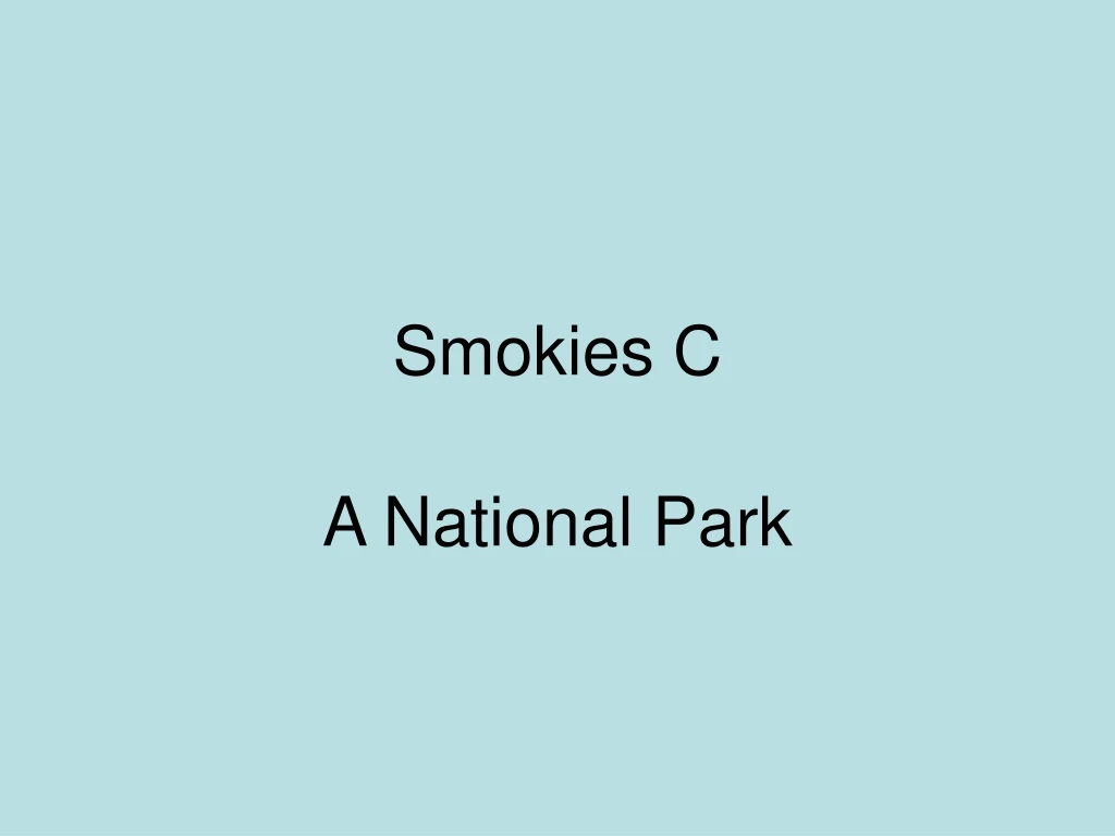 smokies c