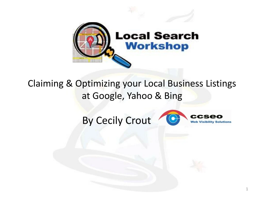 claiming optimizing your local business listings at google yahoo bing