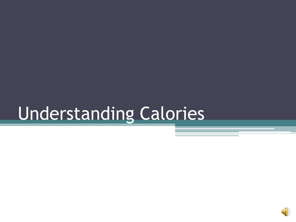 understanding calories