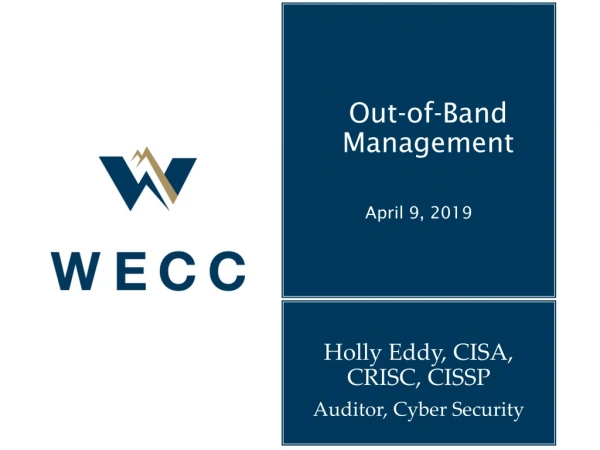 Out-of-Band Management