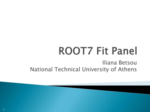 ROOT7 Fit Panel