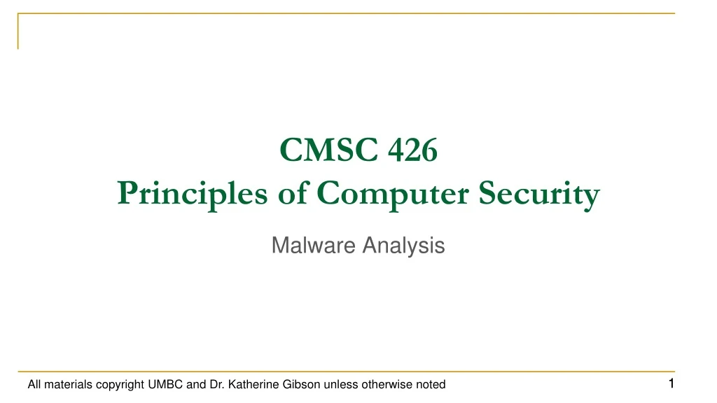 cmsc 426 principles of computer security