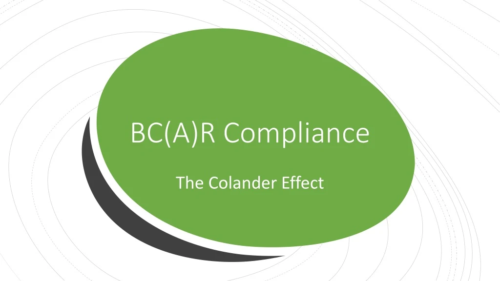 bc a r compliance