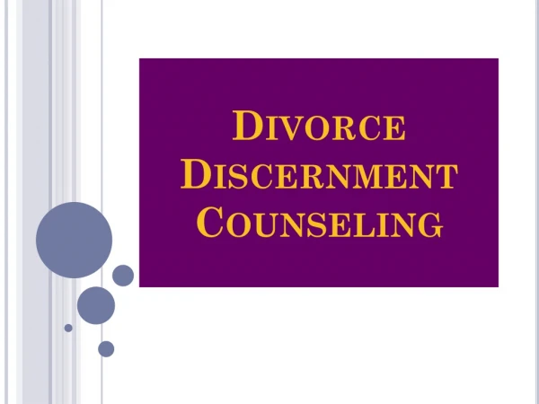 Divorce Discernment Counseling