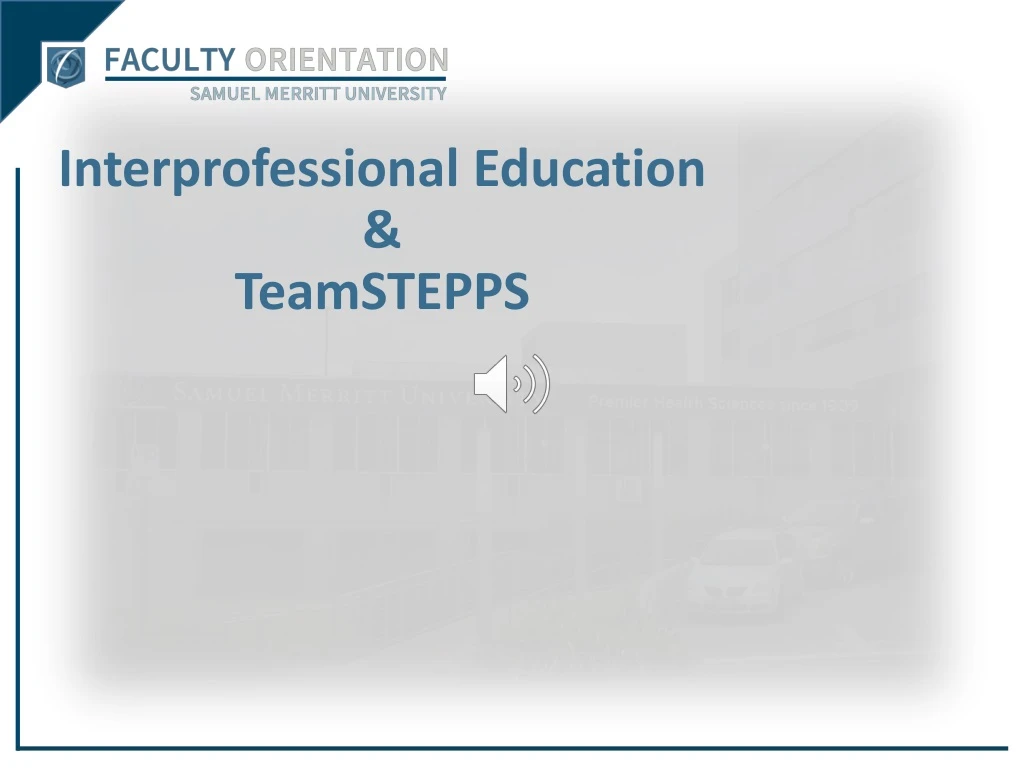 interprofessional education teamstepps