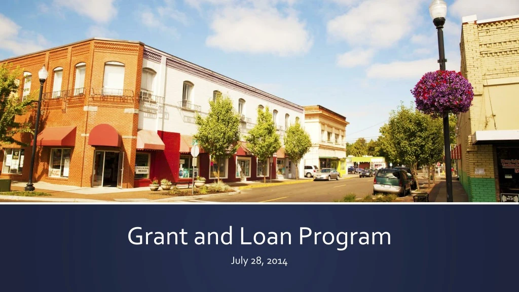 grant and loan program