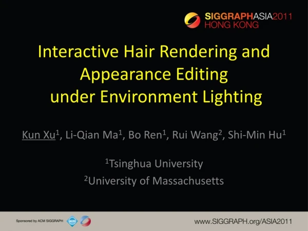 Interactive Hair Rendering and Appearance Editing under Environment Lighting