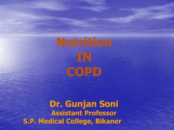 Nutrition IN COPD