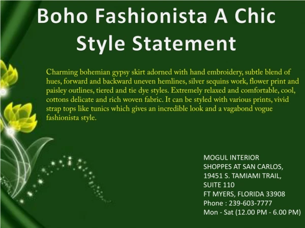 boho fashionista a chic style statement