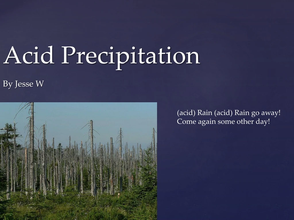 acid precipitation