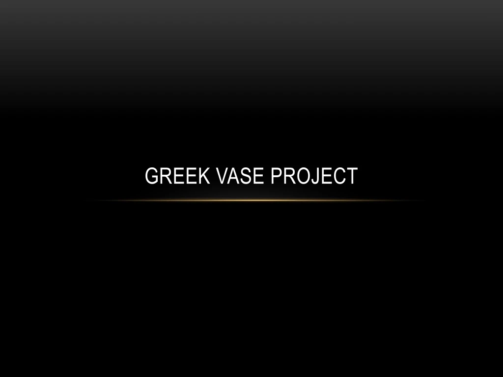 greek vase project