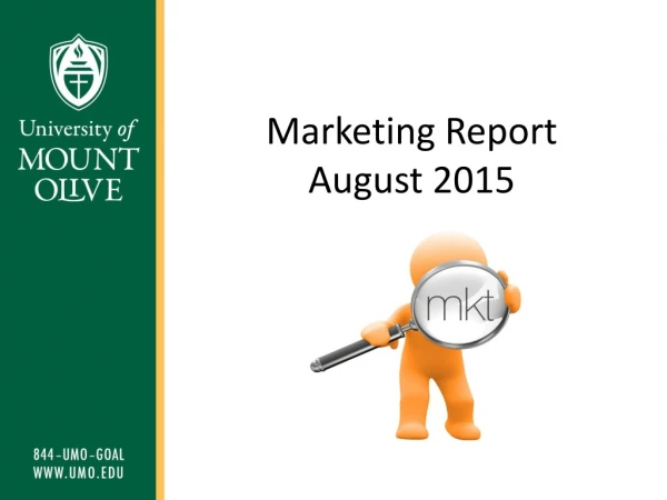 Marketing Report August 2015