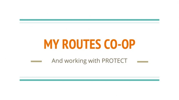 MY ROUTES CO-OP