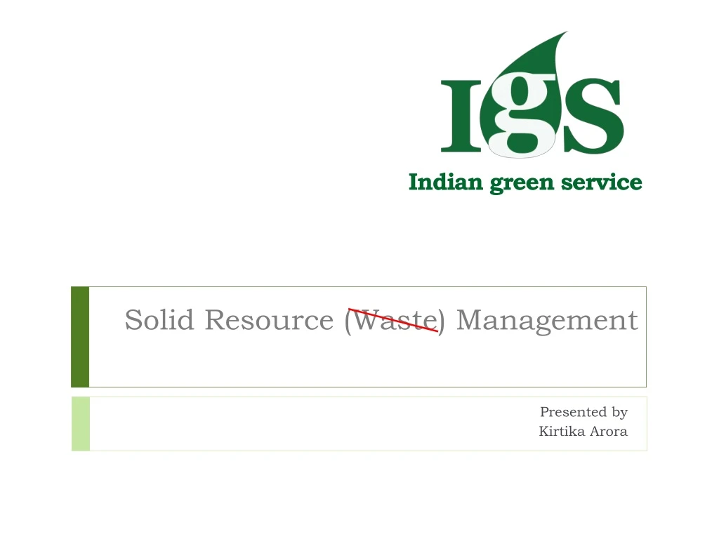 solid resource waste management