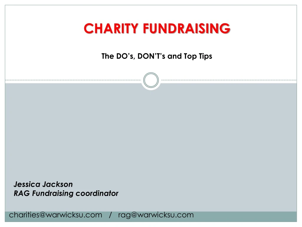 charity fundraising