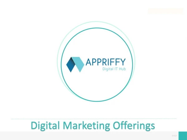 Digital Marketing Offerings
