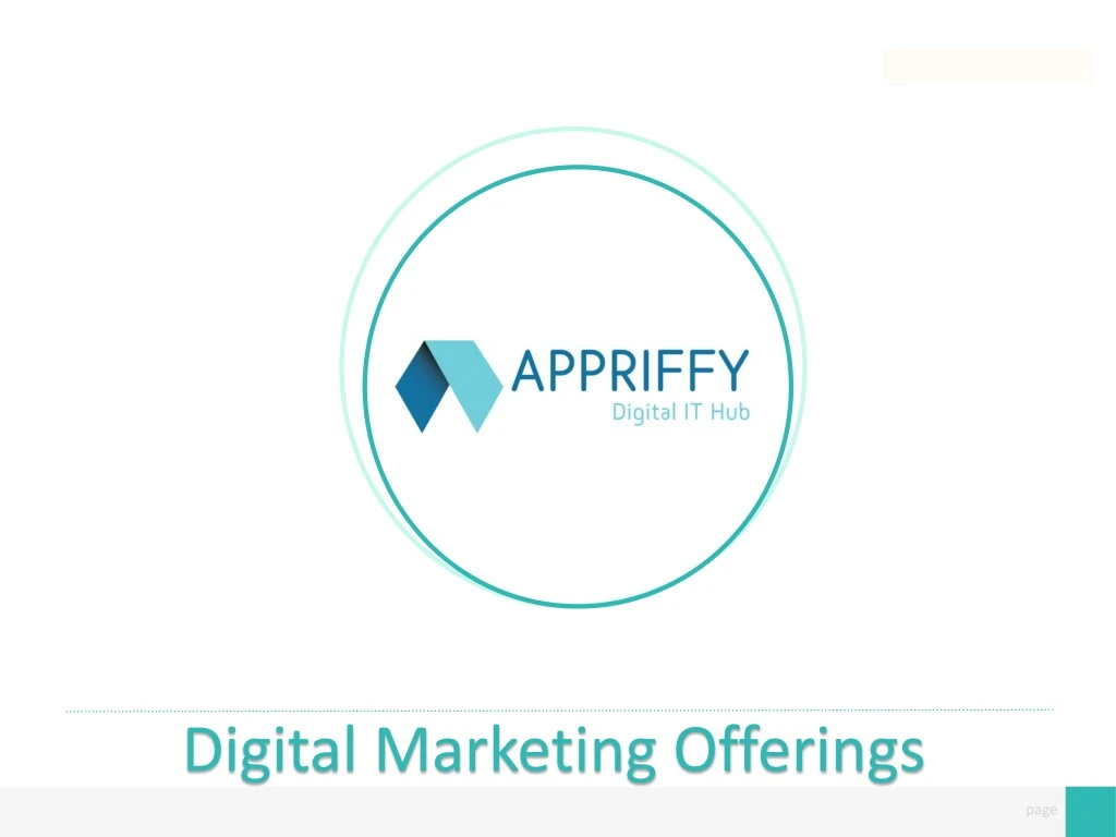 digital marketing offerings