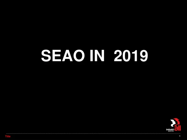 SEAO IN 2019