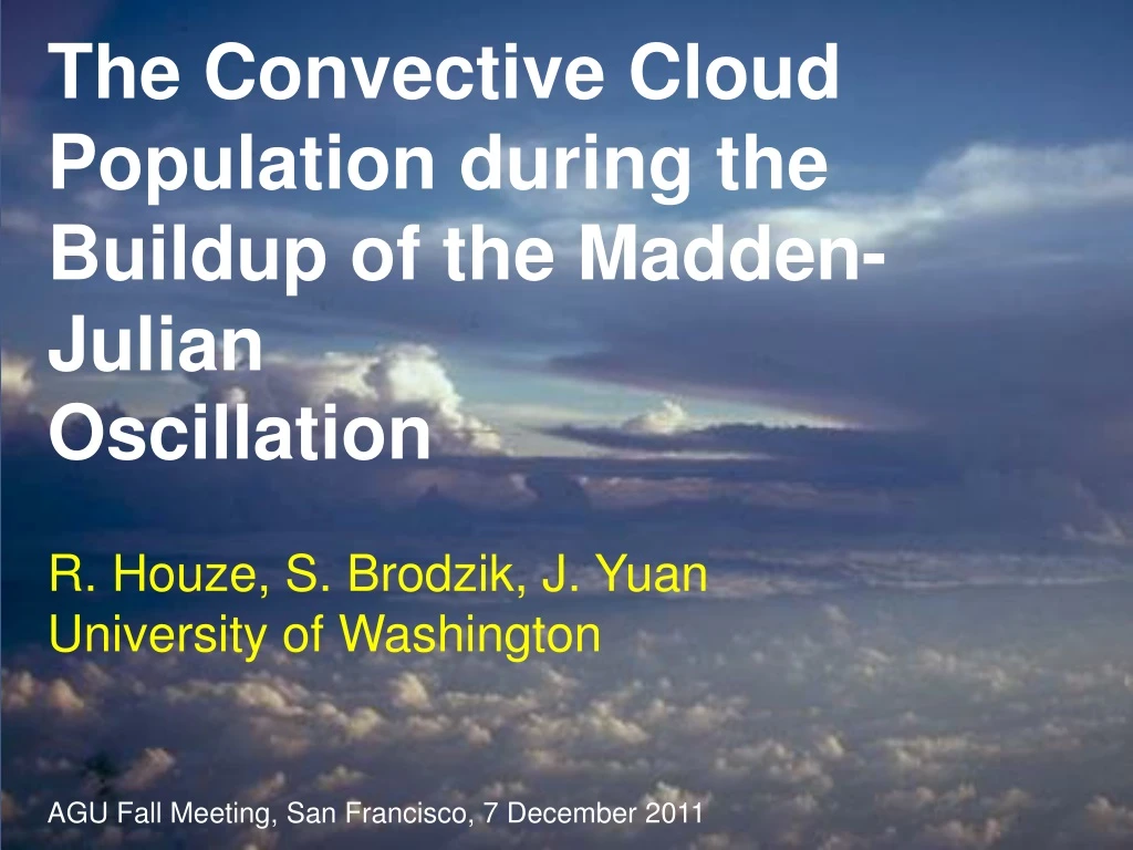 the convective cloud population during