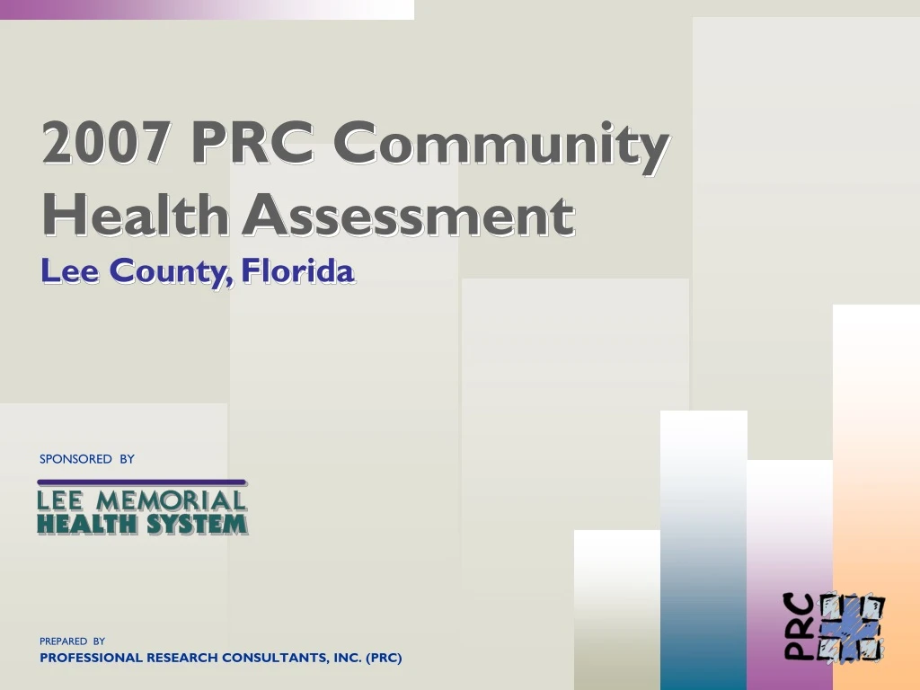 2007 prc community health assessment lee county florida