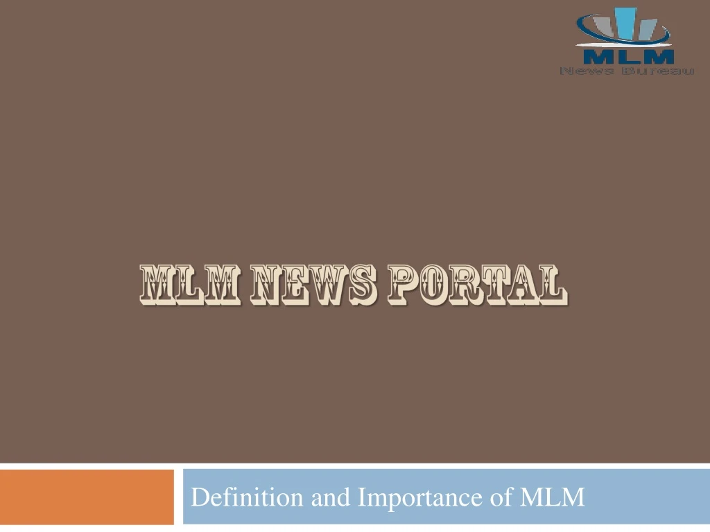 mlm news portal