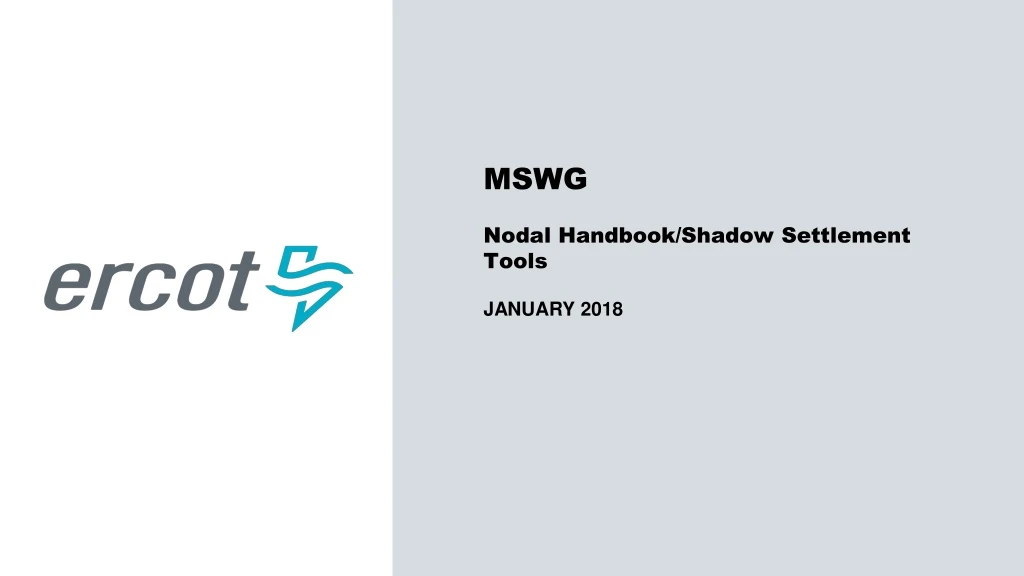 mswg nodal handbook shadow settlement tools