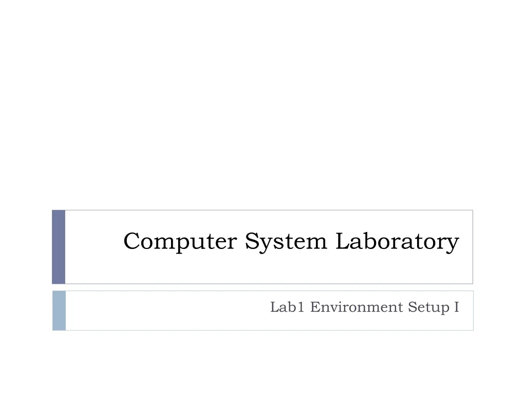 computer system laboratory