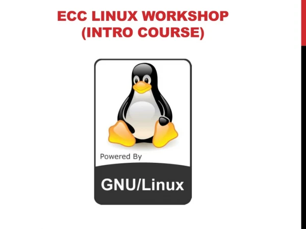 ECC Linux workshop (intro course)